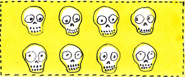 day of dead skull art. Lots of skull art for Day Of