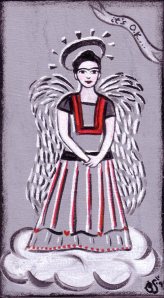 "FRIDA ANGEL" folk art by Bethann Shannon